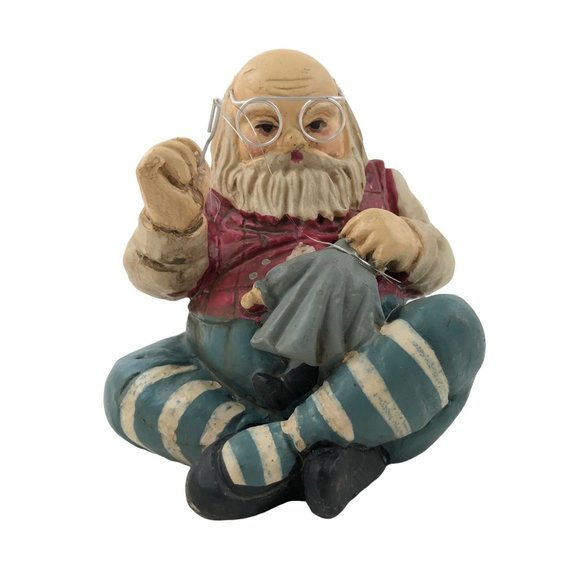 Santa Figurine Midwest Of Cannon Falls Sewing Doll Vintage Christmas Holiday - Picture 3 of 10